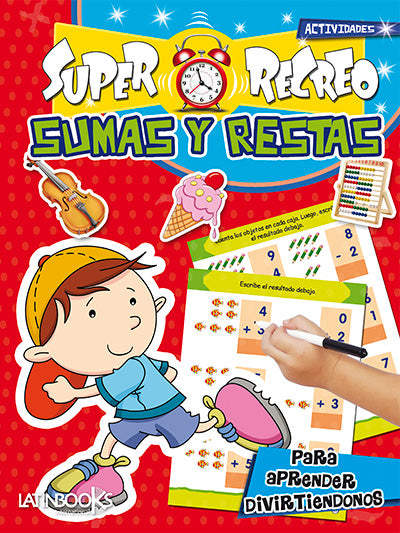 Libro Super Recreo Actividades (suma y restas)