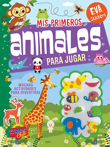 Libro Stickers Goma Eva (animales)